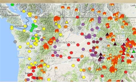 Washington State Wildfire Map – Map Of The Usa With State Names