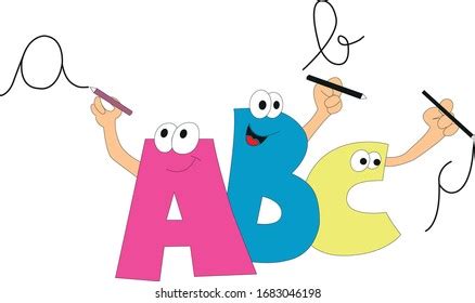 Abc Alphabet Animated Letters Colours: เวกเตอร์สต็อก (ปลอดค่าลิขสิทธิ์ ...