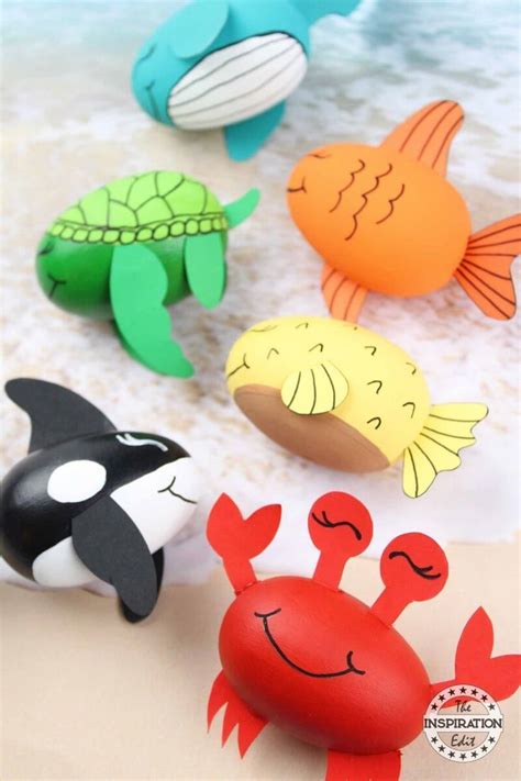 Amazing Ocean Animal Crafts For Kids | Animal crafts for kids, Easter ...