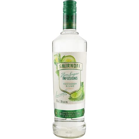 Smirnoff Zero Sugar Infusions Cucumber & Lime Vodka 750Ml | Lisa's ...