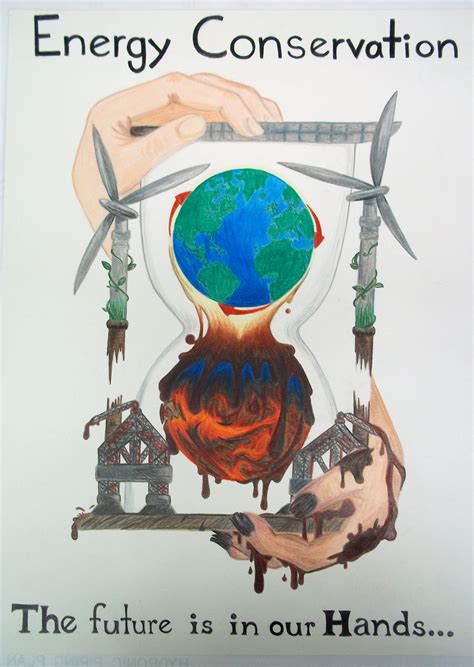 Save energy | Earth drawings, Environmental art, Art competition ideas