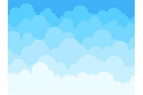 Blue Sky With White Clouds Clipart