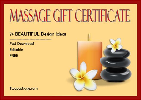 Free Spa Gift Certificate Printable Templates [Updated in October 2021]