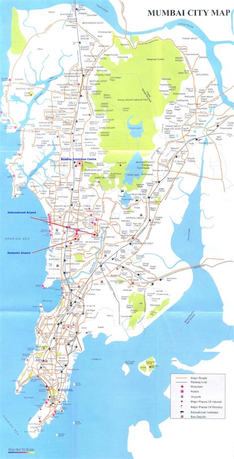 Political City Map of Mumbai - Mapsof.Net