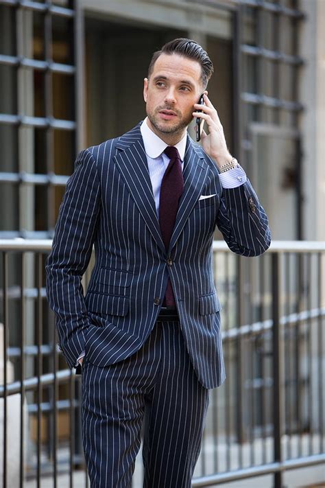 How To Wear a Blue Pinstripe Suit in the Spring - He Spoke Style