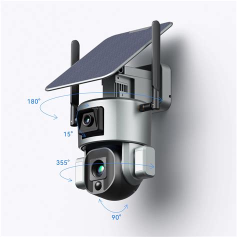 4K Dual Lens Solar Powered PTZ Camera (4G&WIFI) - CSP Solar Panels