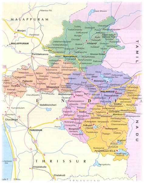 Palakkad Map|Palakkad|Map|Villages|Palakkad District Map|New