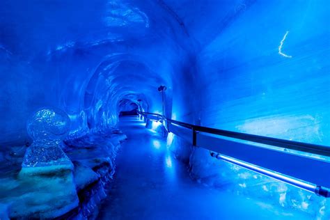 Glacier Cave at Mt. TITLIS with Ice Sculpture | Travel spot, Trip ...