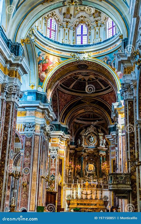 Interior of Monopoli Cathedral, Apulia, Italy Editorial Photo - Image ...