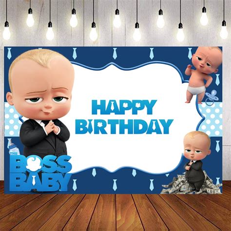 BOSS BABY Photography Background Little Boy Blue Backdrop For Baby ...