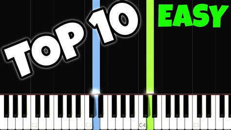 Top 10 Easy Piano Songs for the Complete Beginners Chords - Chordify