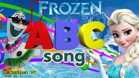 Frozen: LEARNING ABC SONG FOR KIDS | Nursery Rhimes Alphabet - YouTube