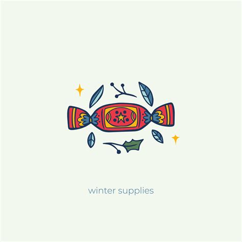 hand drawn winter logo element vector 15258477 Vector Art at Vecteezy