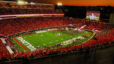 Georgia Bulldogs Football Panoramic Poster Sanford Stadium Picture ...