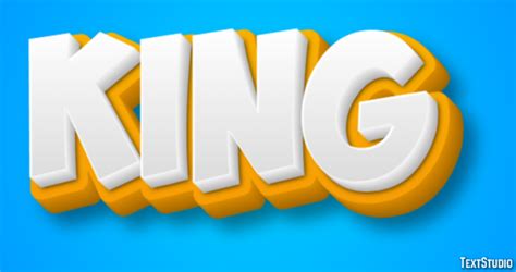 King Text Effect and Logo Design Word