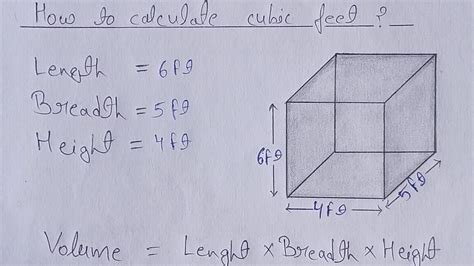 How to calculate cubic feet ? | How to find volume in cubic feet ...