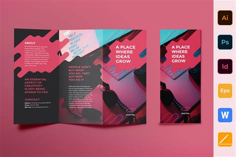 Trifold Brochure Advertising Agency | Brochure Templates ~ Creative Market