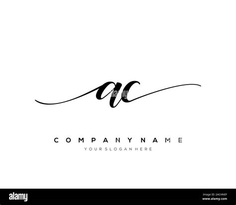 Initial Letter AC handwriting logo vector Stock Vector Image & Art - Alamy