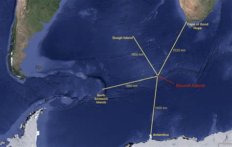 Bouvet Island, the most remote island in the world : r/MapPorn