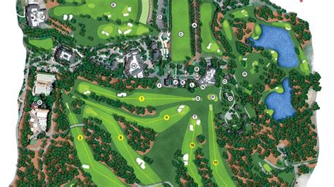 Printable Augusta National Course Map