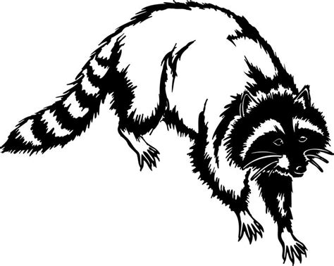 Raccoon Silhouette Clip Art