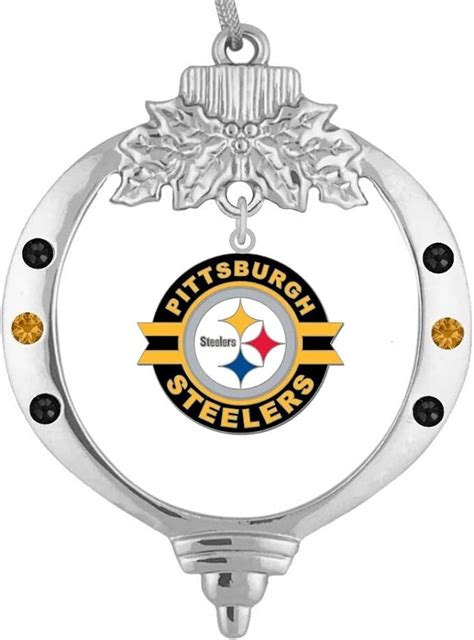 Amazon.com : Final Touch Gifts Pittsburgh Steelers Christmas Ornament ...