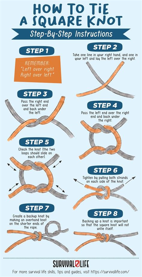 How to Tie a Square Knot | Step-By-Step Guide