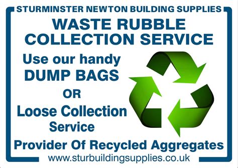 Rubble Recycling Service – Sturminster Newton Building Supplies