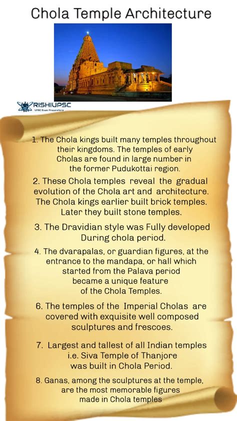 Chola Temple Architecture – Indian Architecture Part 41 – Rishi Upsc