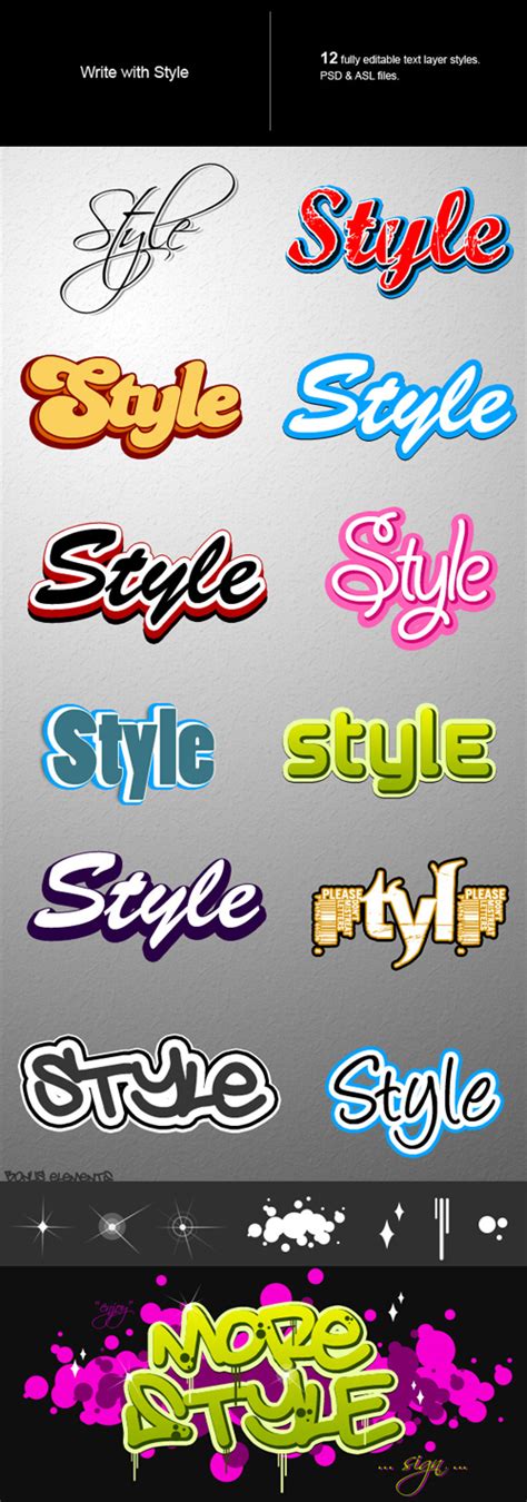 Photoshop Text Styles