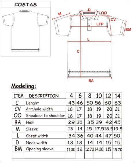 Pin on SIZE CHART