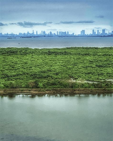 Mumbai skyline from Navi Mumbai : r/mumbai