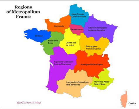 Customizable Maps of France, and the New French Regions - GeoCurrents