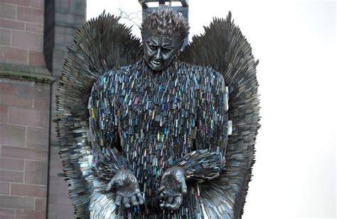 First look at the Knife Angel at Liverpool Cathedral | Liverpool ...