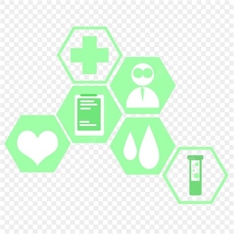 Medical Illustration Clipart Vector, Green Medical Icon Illustration ...