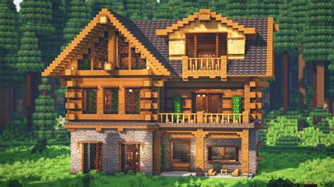 How to Build the Ultimate Spruce Mansion + Interior in Minecraft ...