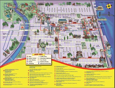 Philadelphia sightseeing map - Philadelphia sightseeing tours map ...