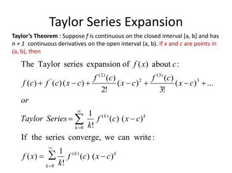 Taylor Series Expansion