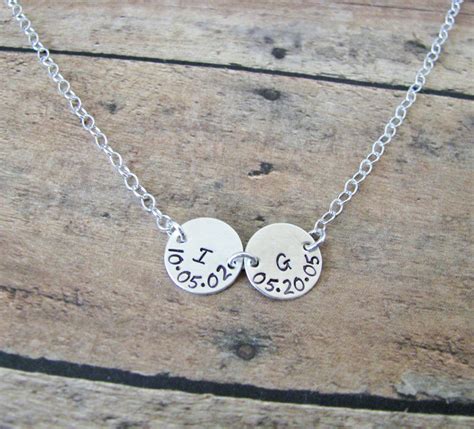 Personalized Double Initial Necklace - Etsy