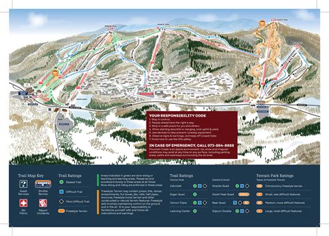 Mountain Creek Resort Trail map - Freeride