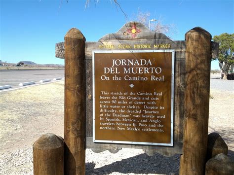 Historical Markers of New Mexico: Jornada del Muerto Historical Marker ...