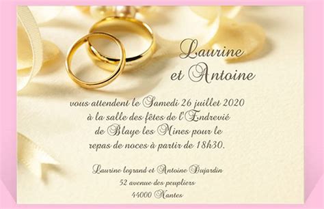 modele invitation mariage