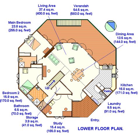 2 Story Octagon House Plans | Octagonal Yurt Building Plans Kit. | Yurt ...