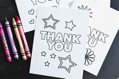 Thank You Card Coloring Printable : thank you card coloring page ...