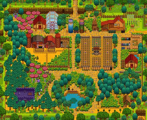 Farm designs that focus on aesthetics/nature : StardewValley Stardew ...