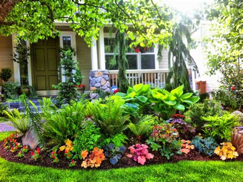 Our front yard garden summer 2012. | Shade garden design, Small front ...