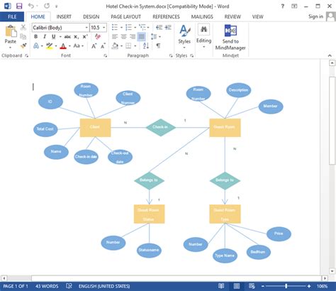 Create ER Diagram for Word - Edraw