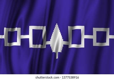 Iroquois Confederacy Waving Flag Illustration States Stock Illustration ...