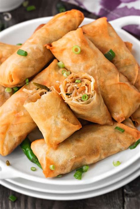 Vegetarian Spring Rolls Recipe (Vegan) - Cubes N Juliennes