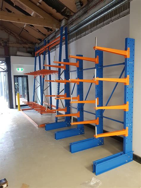 7 Feet Blue,Orange Iron Cantilever Racking System, For Warehouse, 1500 ...